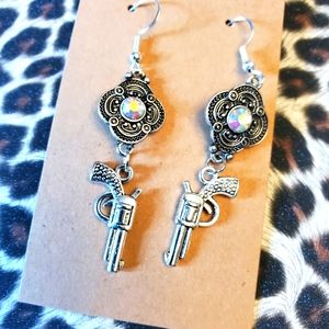 Pistol drop earrings